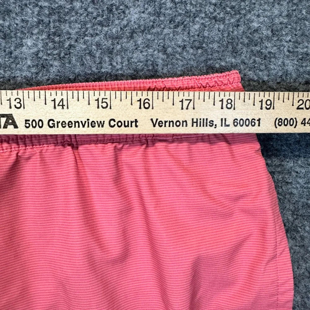 Vineyard Vines Swim Trunks Mens Large Coral Pink Striped Beach Preppy